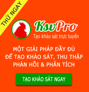 khảo sát trực tuyến ksvpro