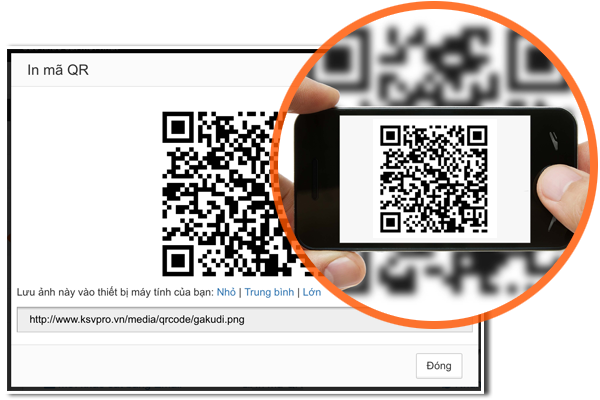 Chia sẻ khảo sát bằng mã QR